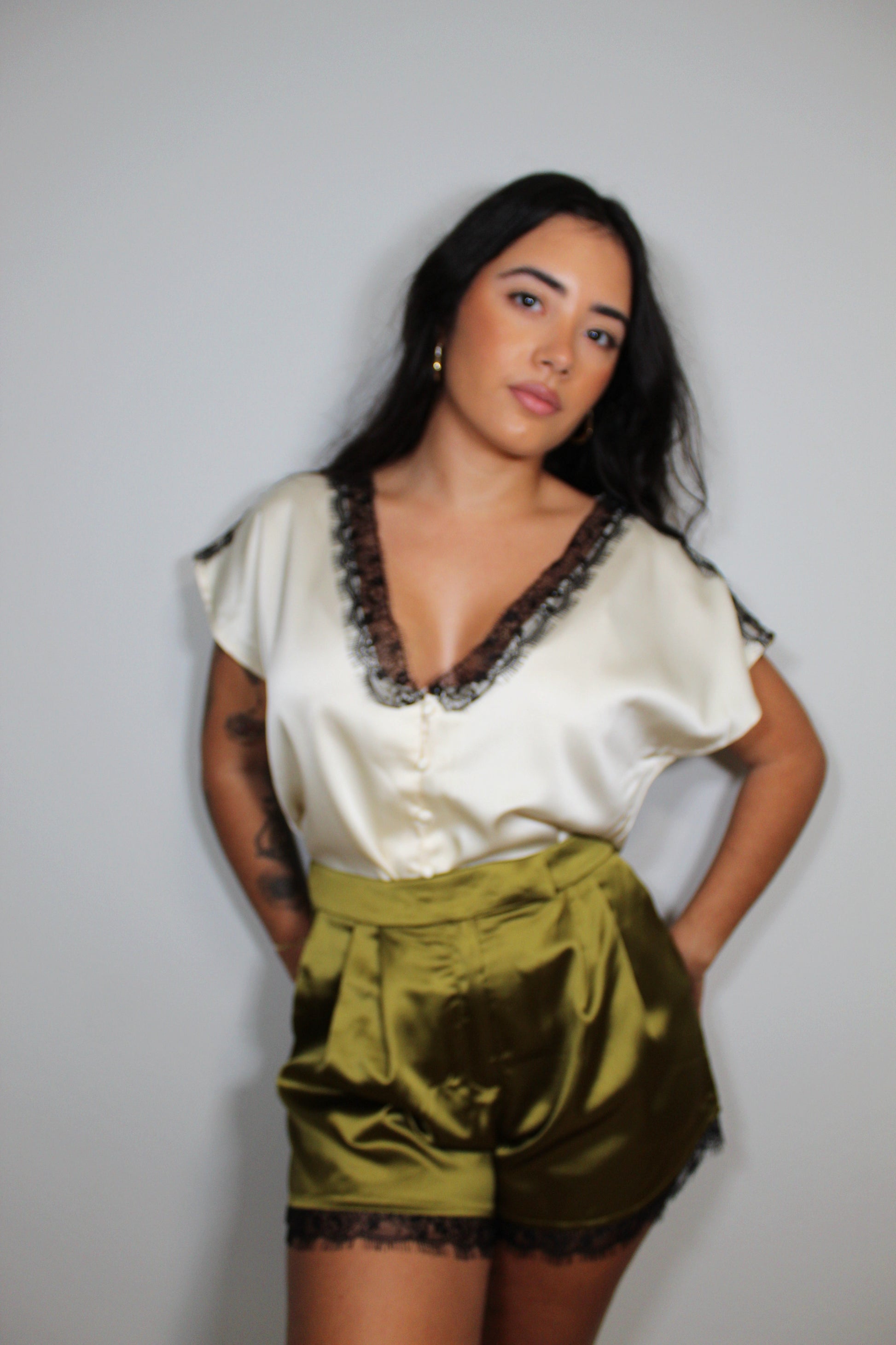 Olive Lace Set